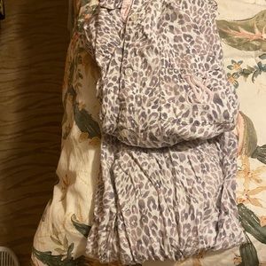 Victoria’s Secret pj set both sizes are a size small and are 14 inches wide